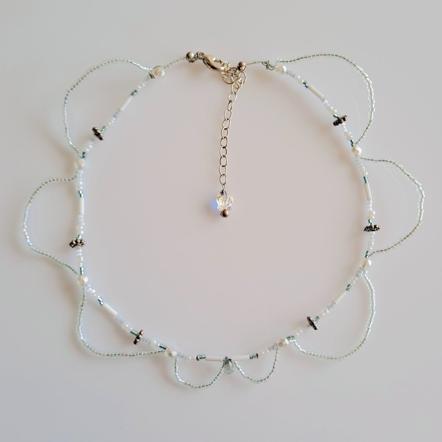 cristal blue necklace