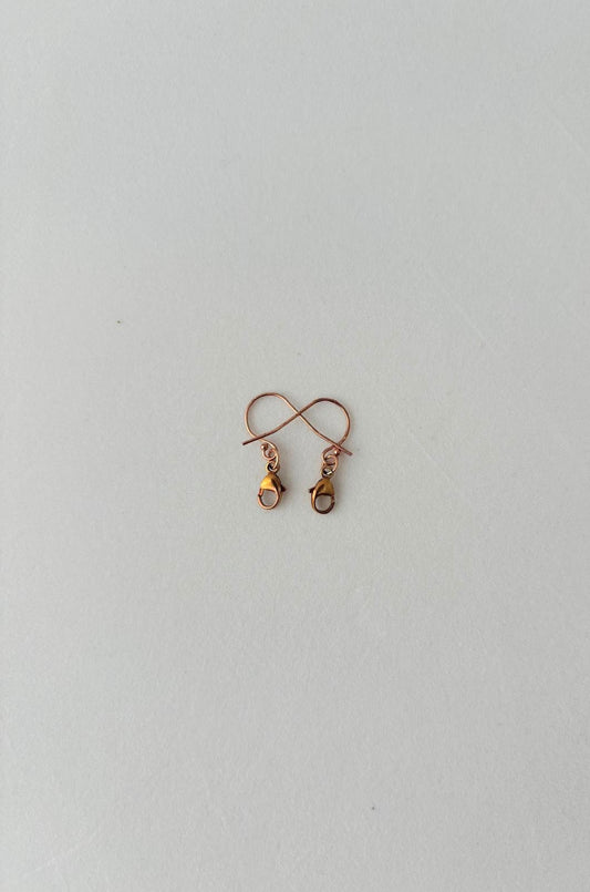 Boucles d'oreilles fermoir en bronze